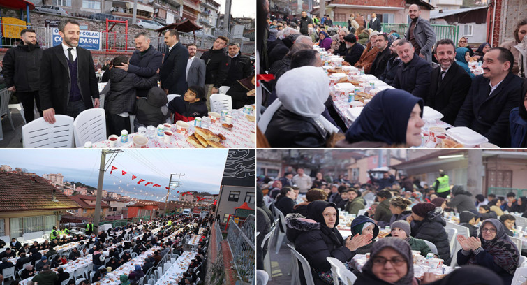 Başkan Büyükakın, Gültepelilerle birlikte iftar yaptı