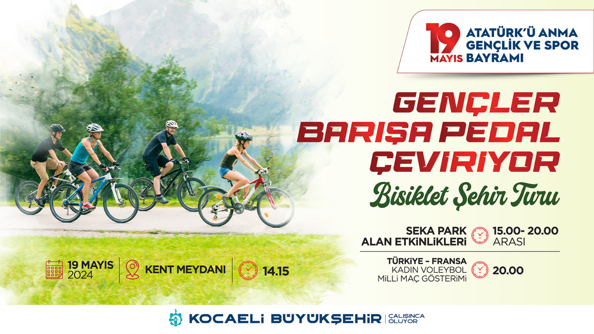 GENÇLER BARIŞA PEDAL ÇEVİRİYOR