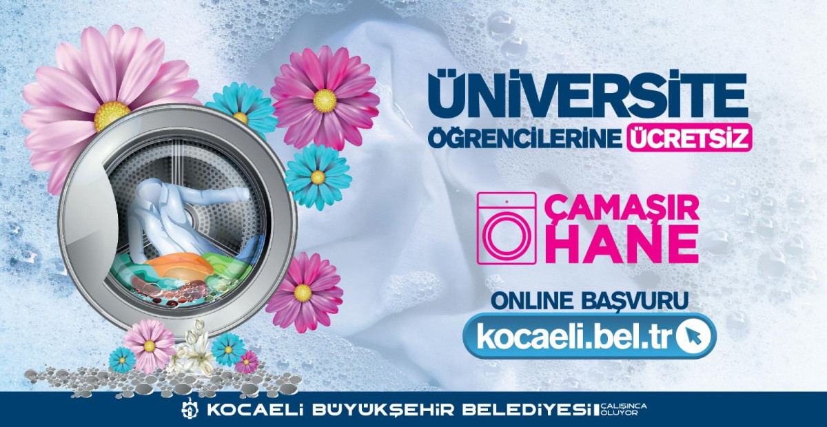 Üniversite Öğrencilerine Ücretsiz Çamaşırhane